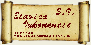 Slavica Vukomančić vizit kartica